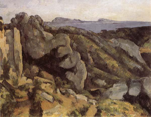 Paul Cezanne Rochers a l'Estaque oil painting image